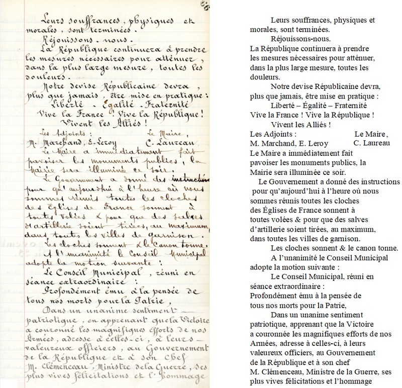 sceance du 11-11-1918